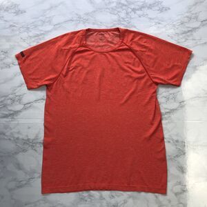 RHONE Men XL Short Sleeve Performance T Shirt Athletic Workout Neon Red Orange